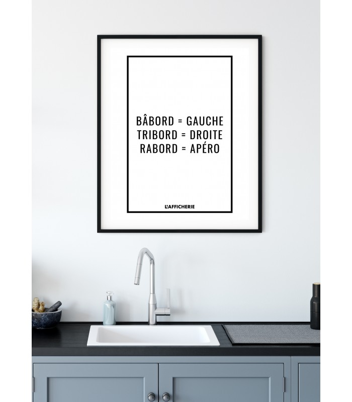 Affiche "Bâbord, Tribord, Apéro"