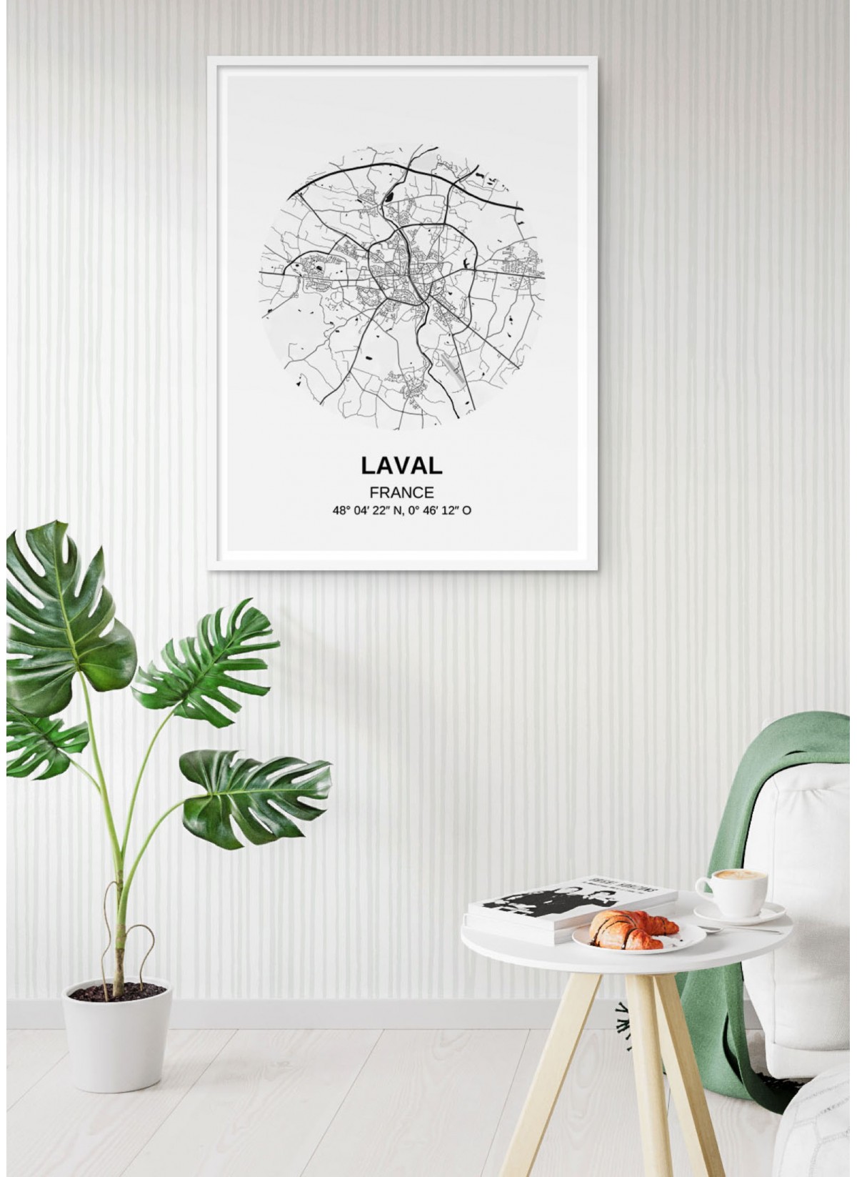 Affiche Carte Laval