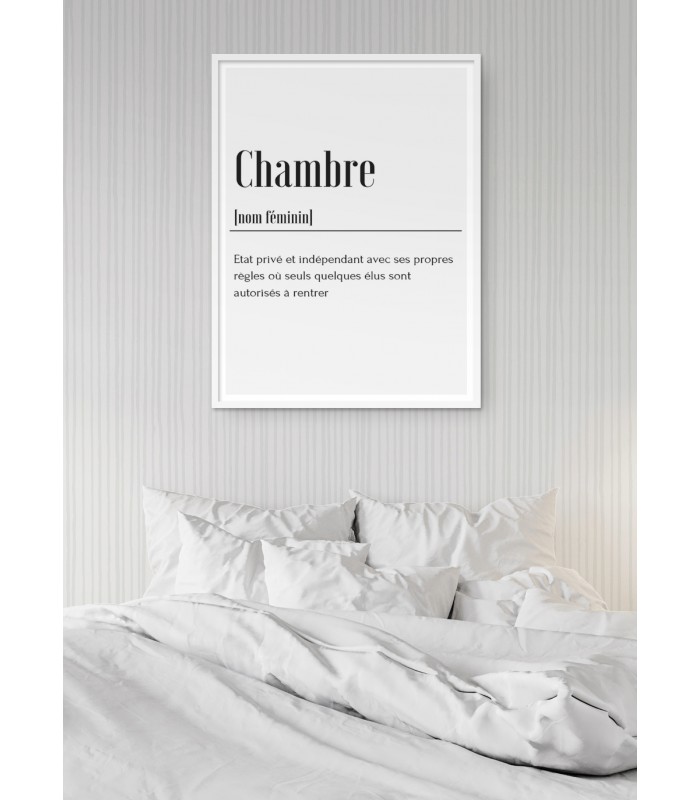 Affiche Définition Chambre