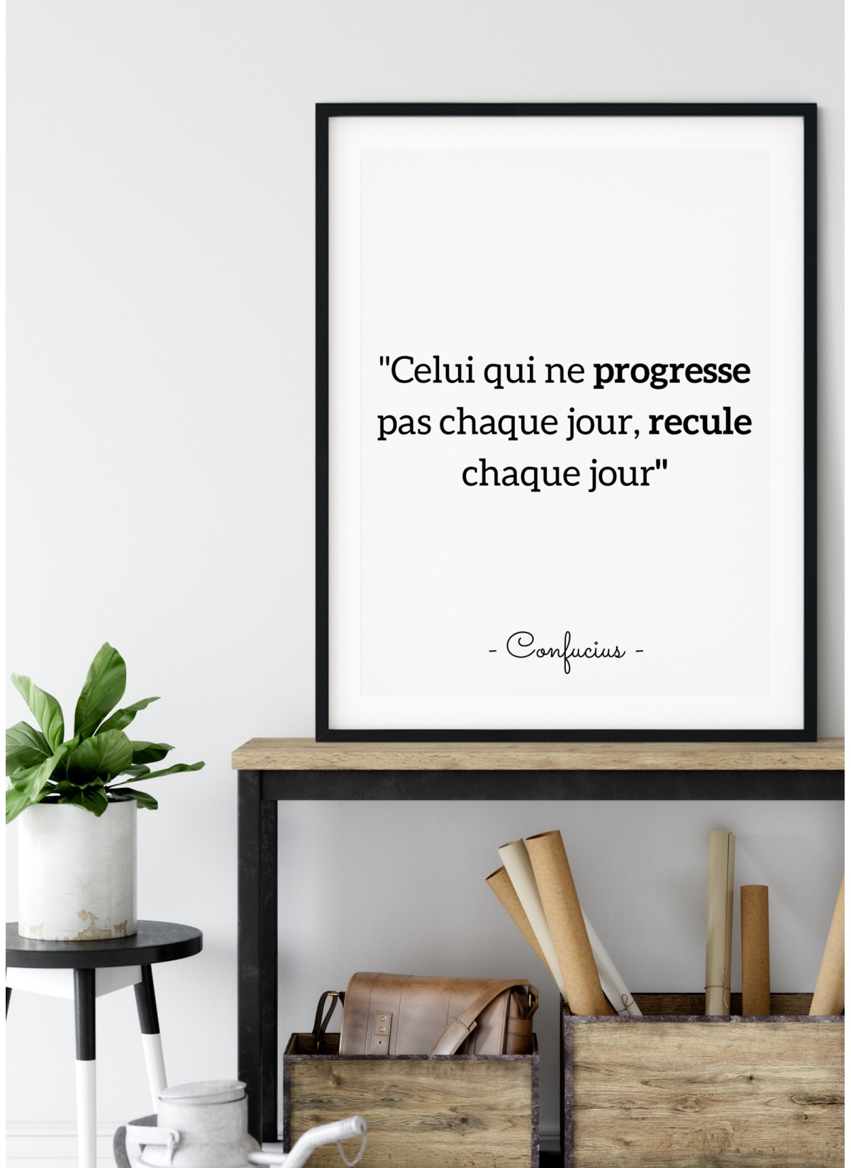 Affiche avec Citation pour encadrer dans le Salon  | L'Afficherie