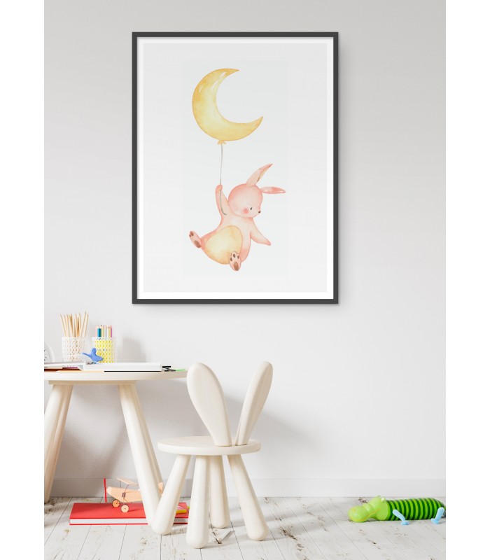 Poster Lapin Volant