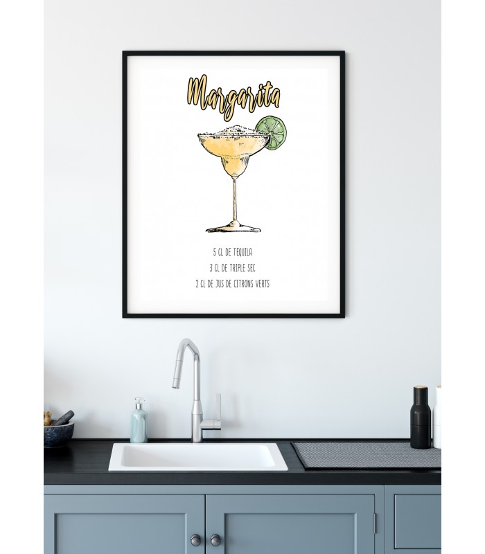 Affiche Cocktail Margarita