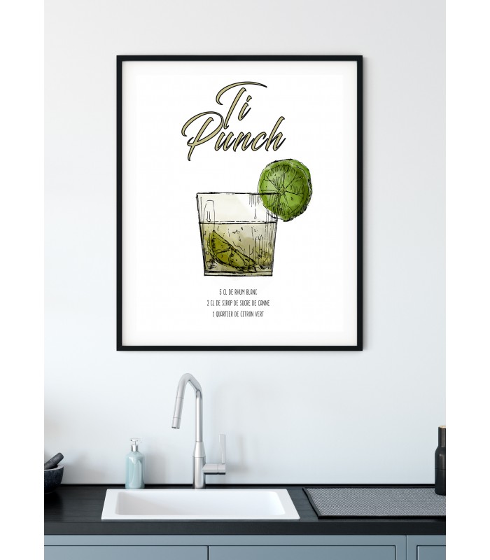 Affiche Cocktail Ti Punch