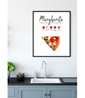 Affiche Pizza Margherita