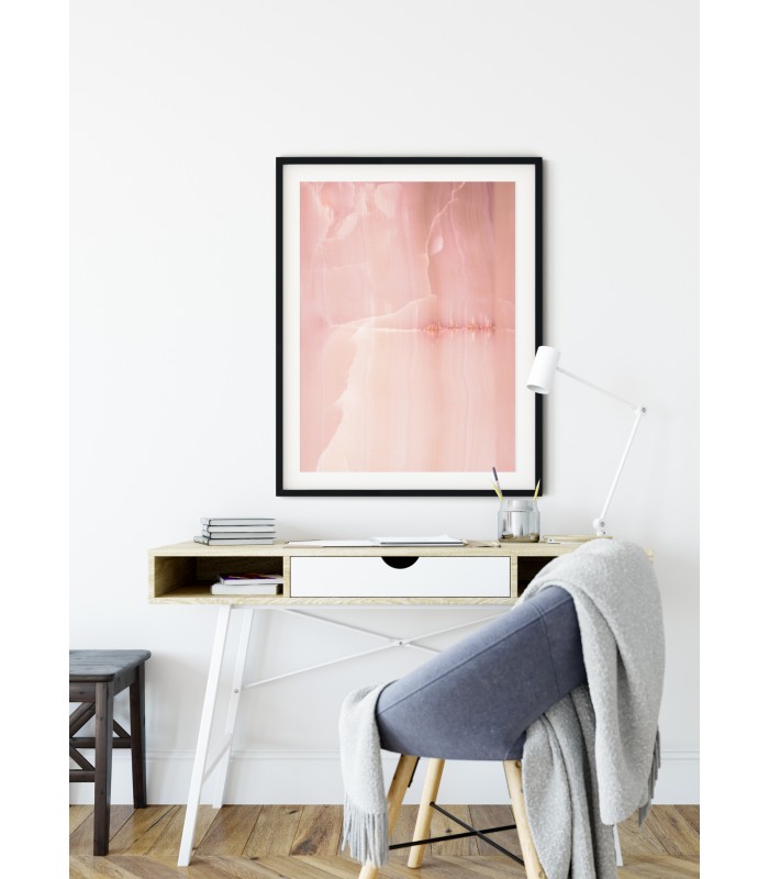 Affiche Marbre Rose