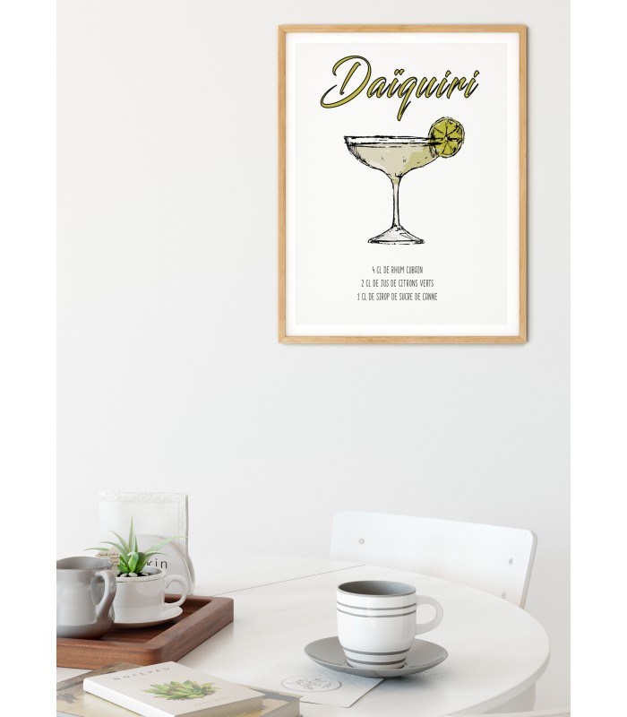 Affiche Cocktail Daïquiri