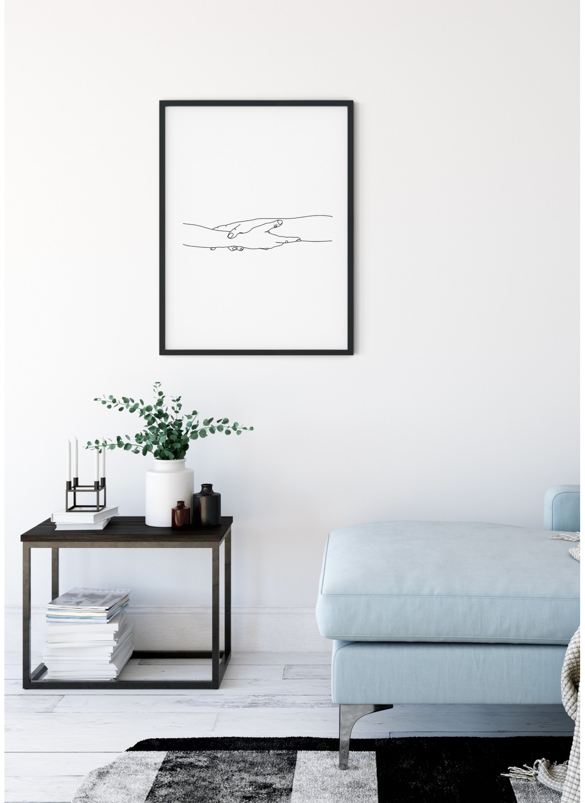 Affiche Line Art Bras