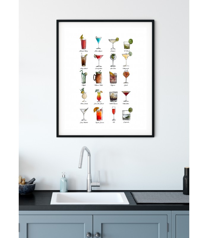 Affiche Multi Cocktail