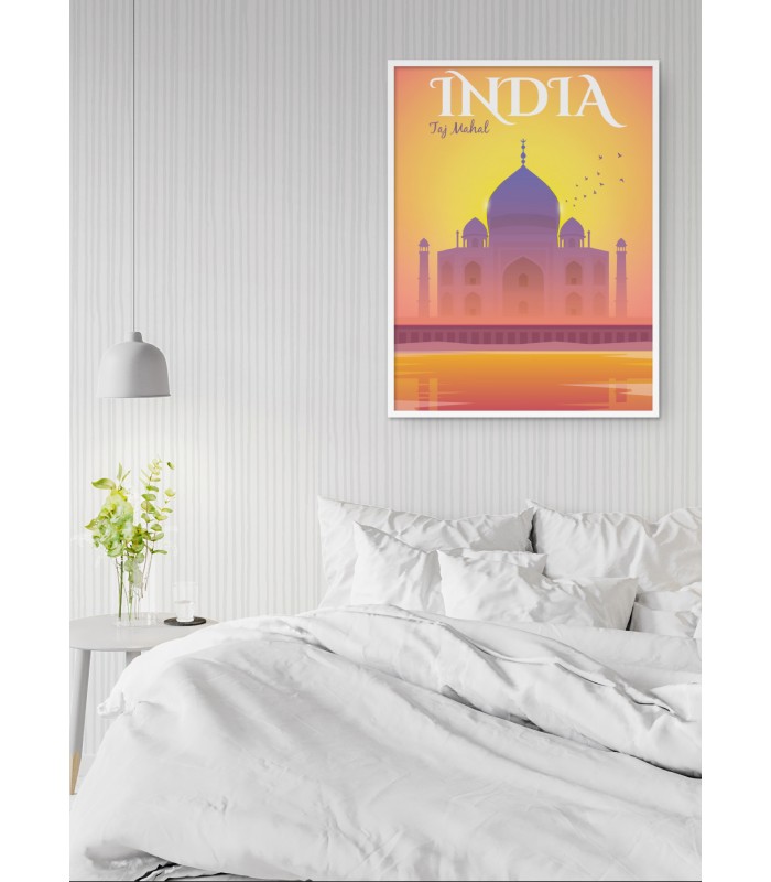 Affiche Inde Taj Mahal