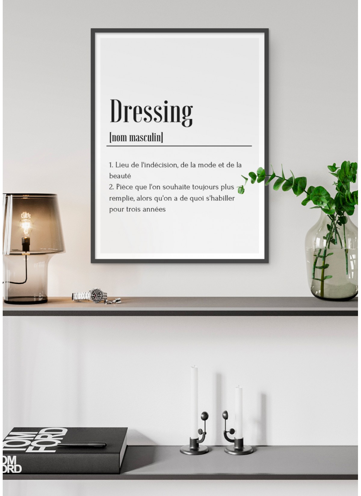 Affiche Définition Dressing, idéal pour offrir L’Afficherie