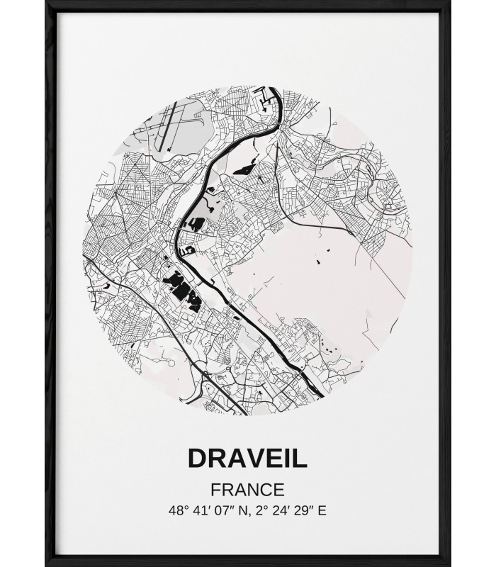 Affiche Carte Draveil