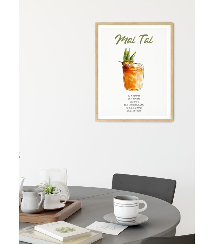 Affiche Cocktail Mai Tai