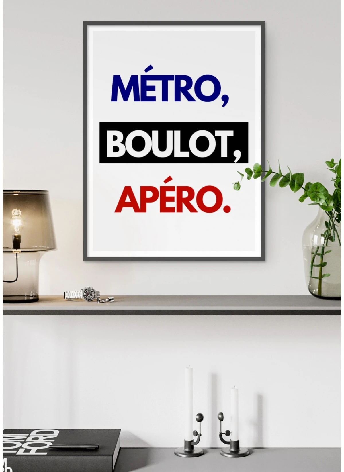 Affiche "Métro, Boulot, Apéro"
