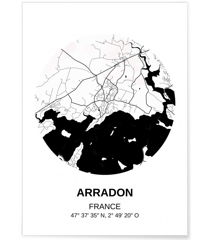 Affiche Carte Arradon