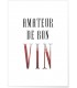 Affiche "Amateur de bon vin"