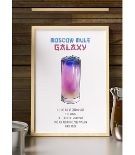 Affiche Cocktail Moscow Mule Galaxy