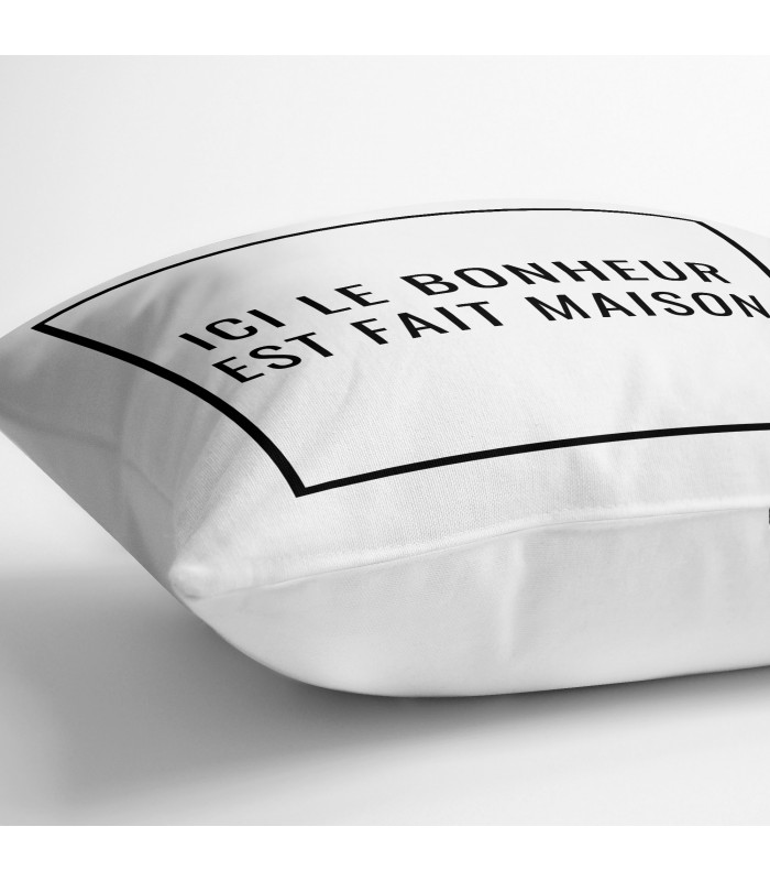 Coussin "Ici le bonheur est fait maison"