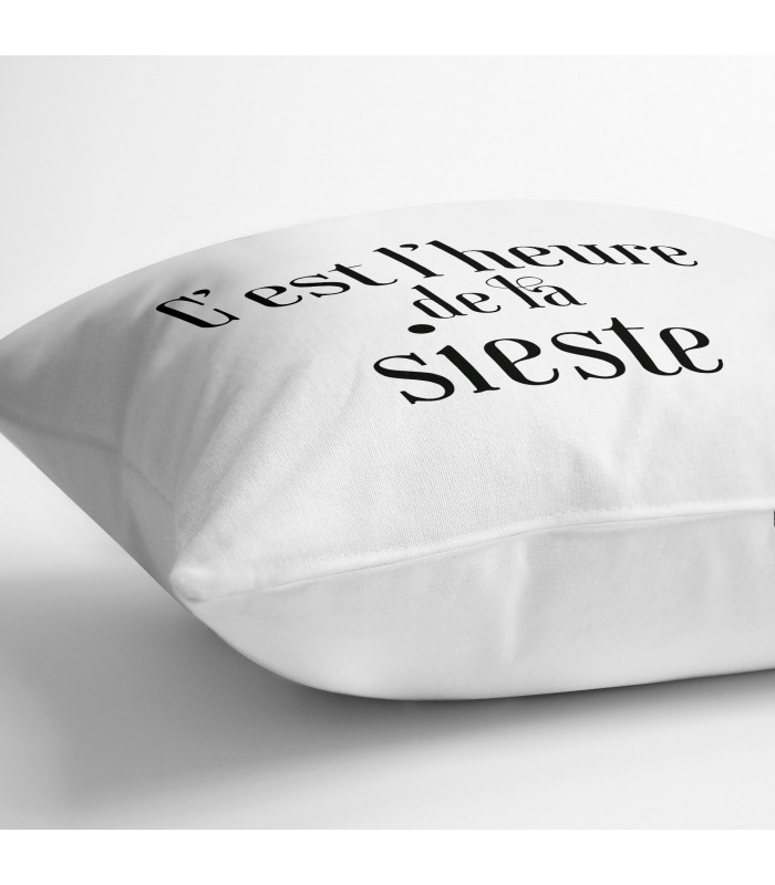 Coussin "C'est l'heure de la sieste"