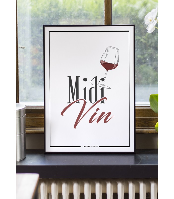 Affiche Midi Vin