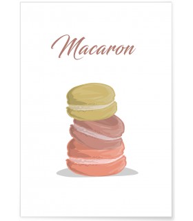Affiche Macaron