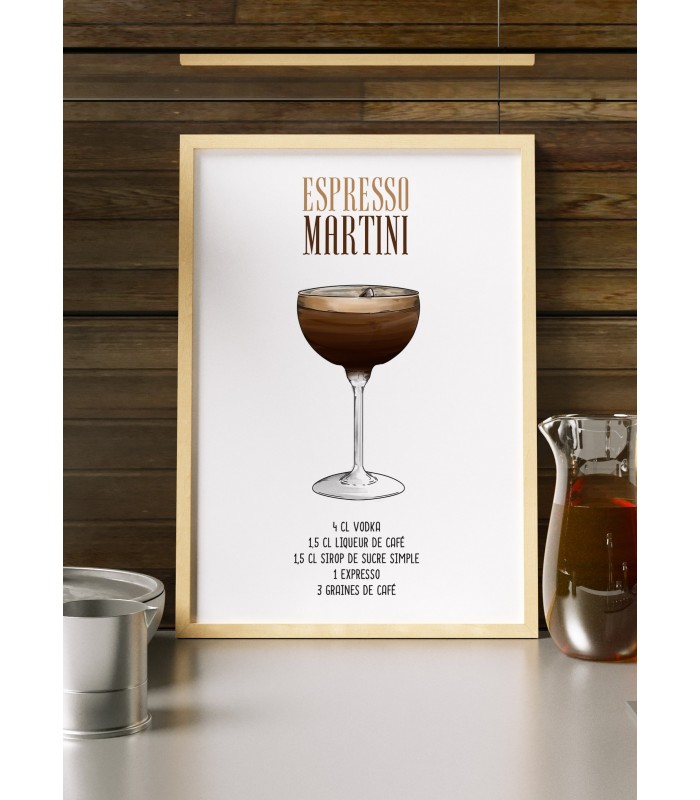 Affiche Cocktail Espresso Martini