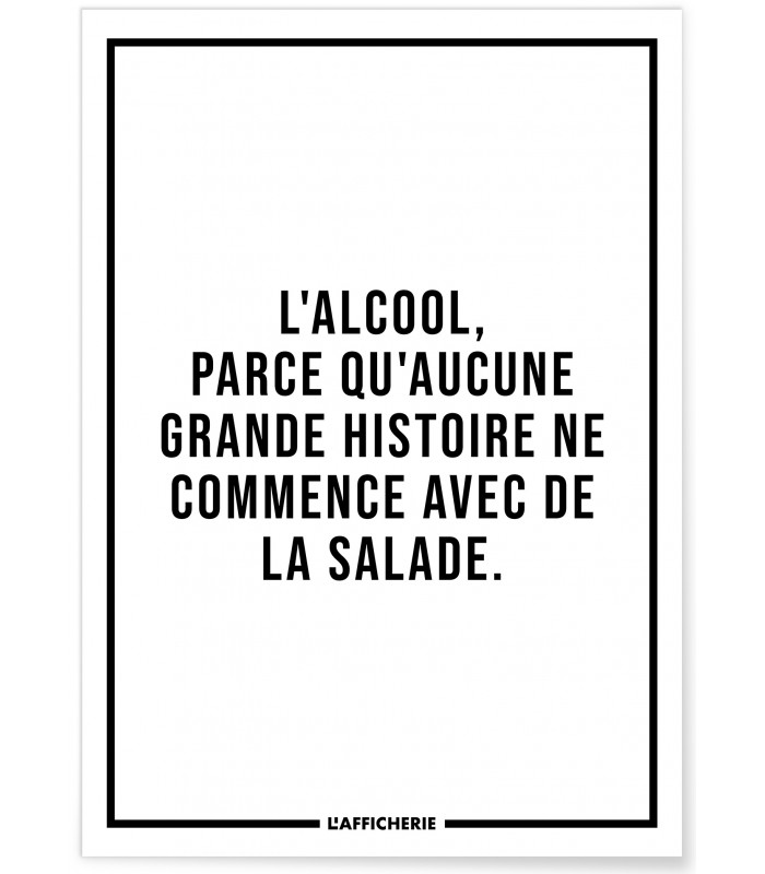 Affiche "L'alcool..."