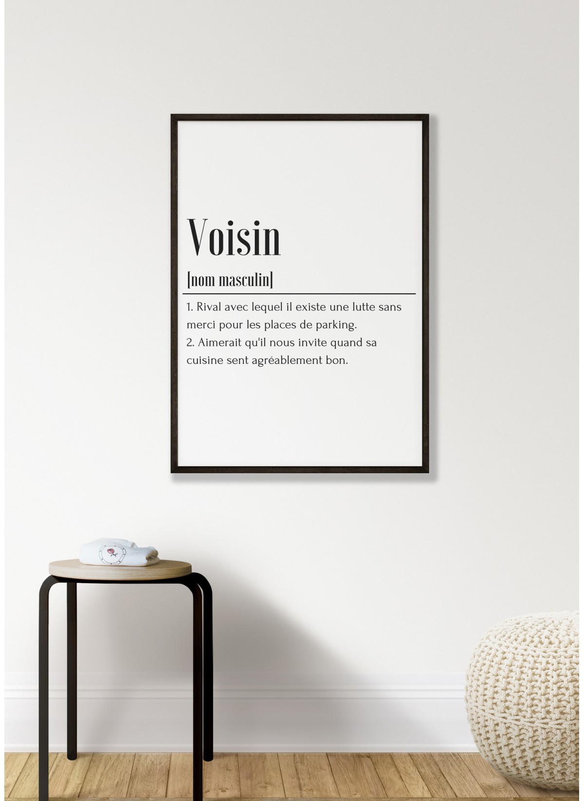 Affiche Définition Voisin