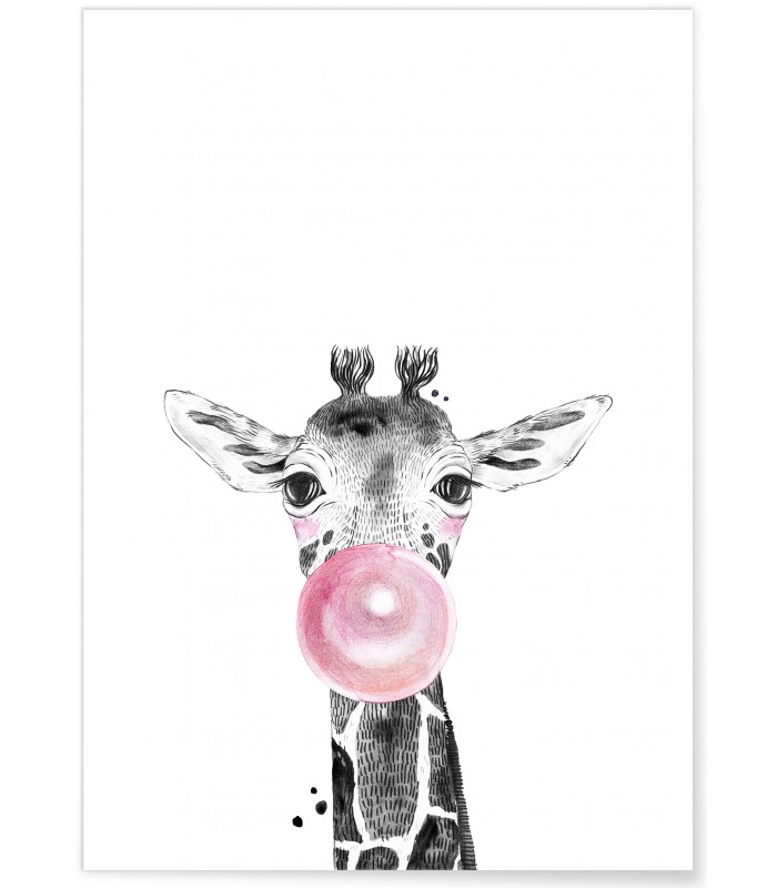 Affiche Bulle de Girafe