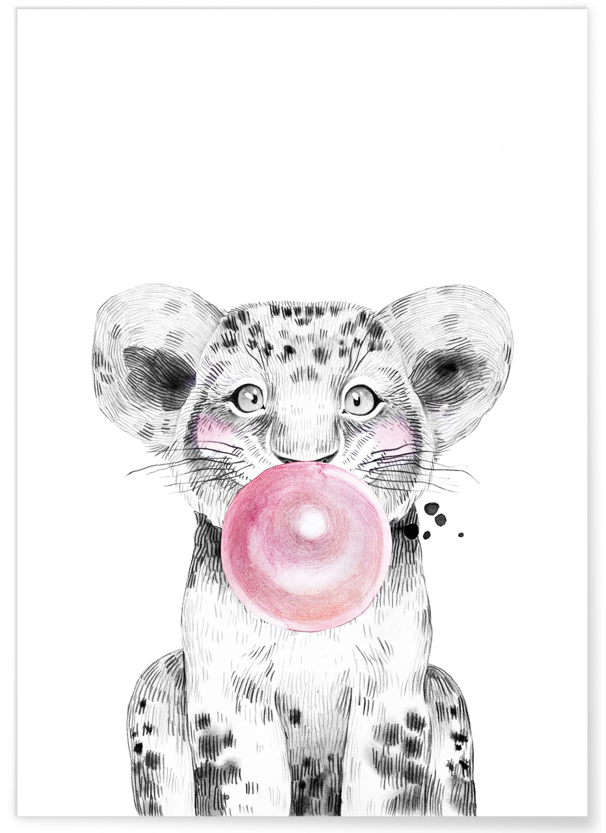 Bulle De Lionceaux Poster Animaux Sauvages Pour Chambre L Afficherie