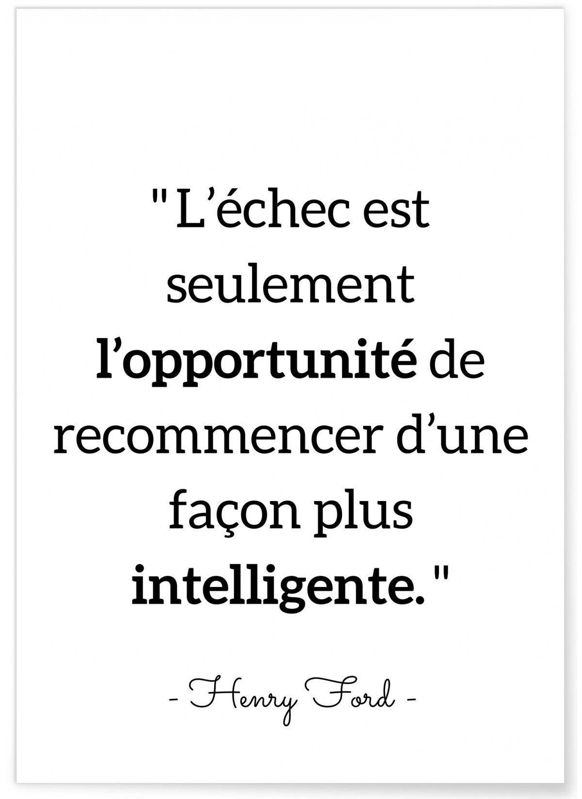 Affiche avec Citation pour encadrer dans le Salon L