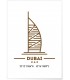 Poster Coordonnées Dubaï