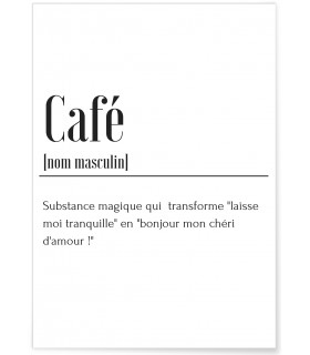 Poster Définition Café