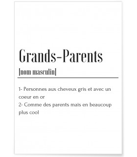 Affiche Définition Grands-Parents