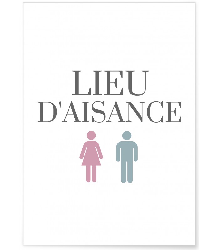 Affiche Lieu d'aisance