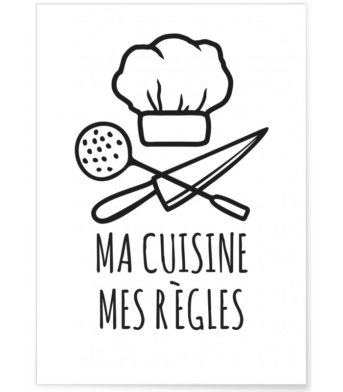 Affiche Ma cuisine - Mes règles