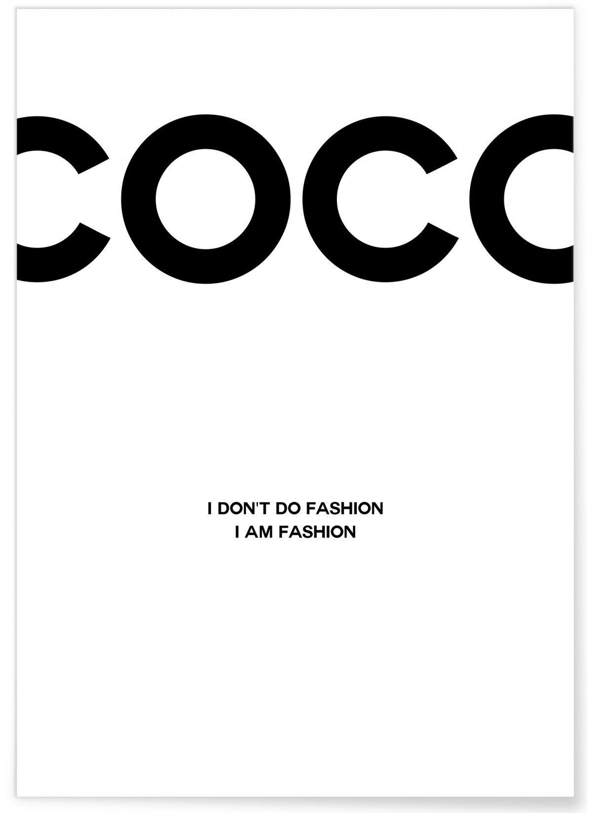 Coco Affiche, Mode