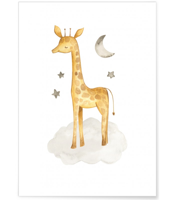 Affiche Enfant Girafe