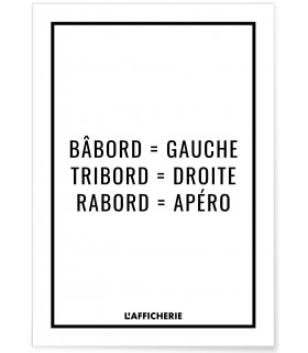 Affiche "Bâbord, Tribord, Apéro"
