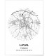 Affiche Carte Laval