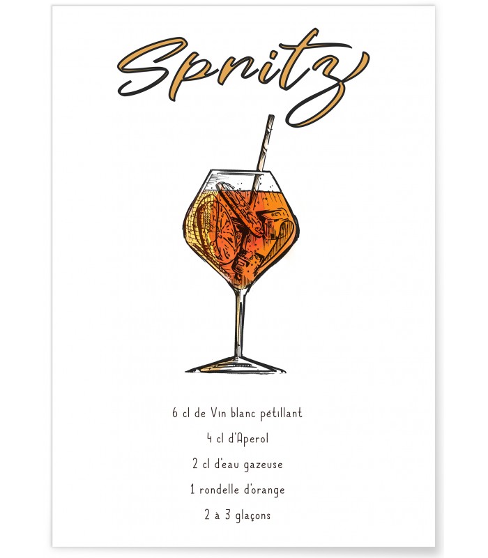 Affiche Cocktail Spritz