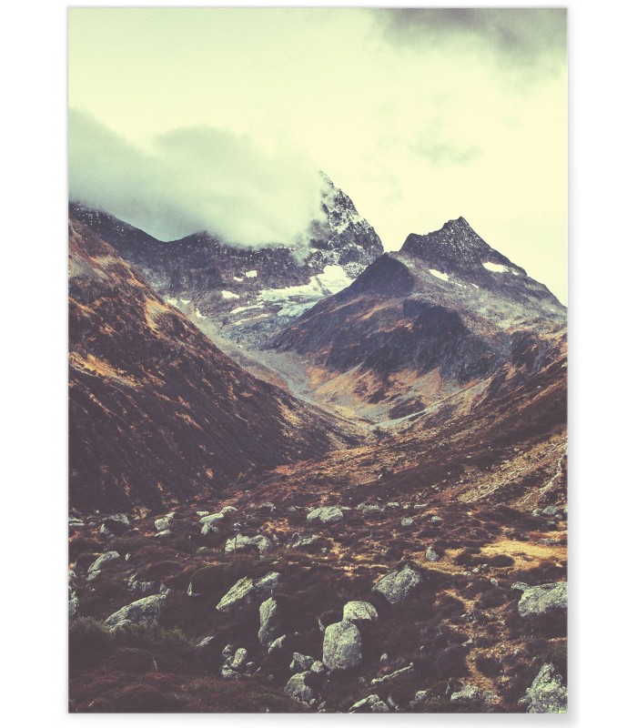 Affiche nature Col de montagne