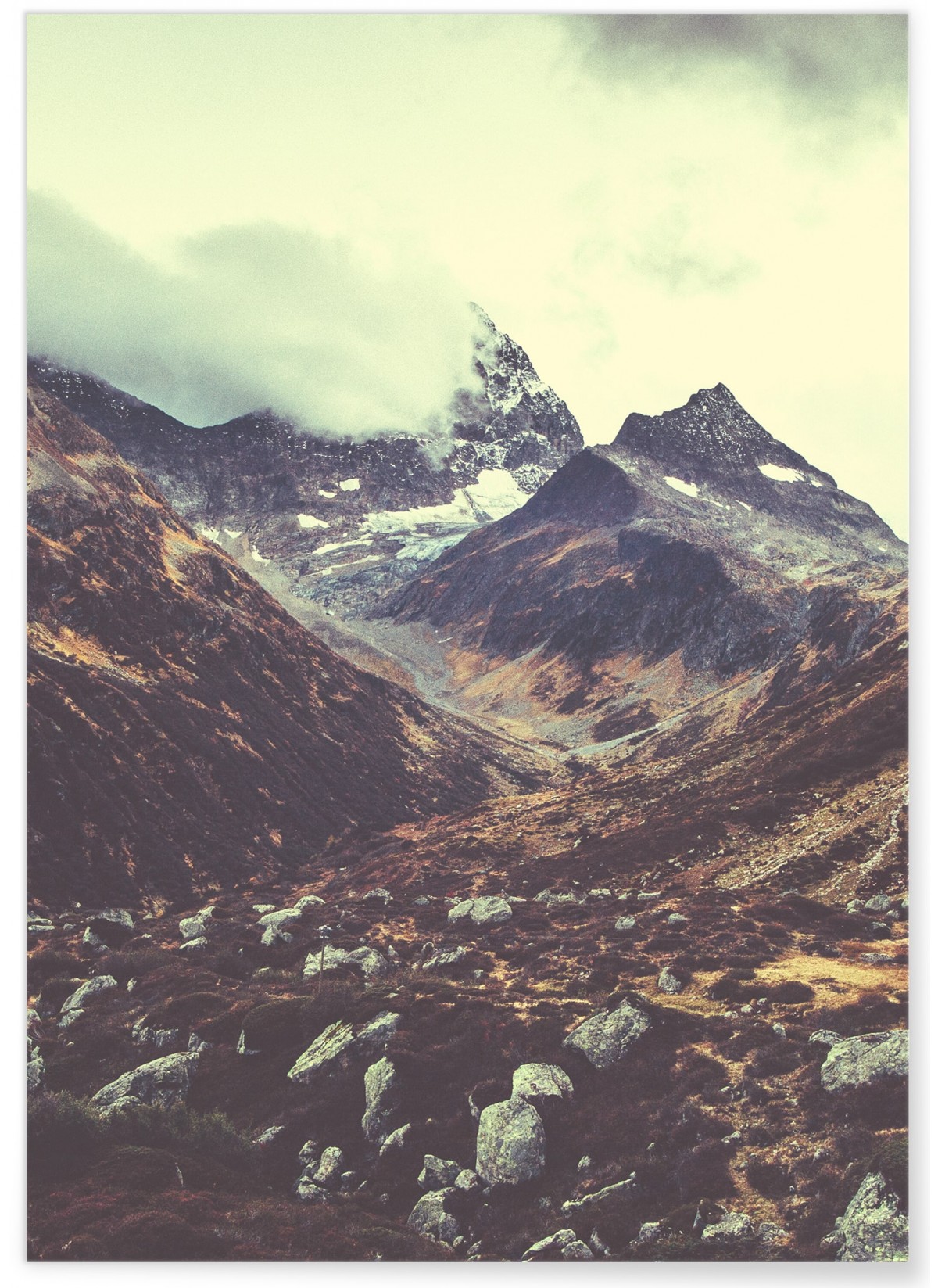 Poster Nature col de montagne