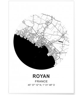 Affiche Carte Royan