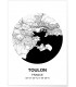 Affiche Carte Toulon
