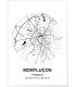 Affiche Carte Montluçon