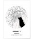 Affiche Carte Annecy