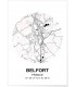 Affiche Carte Belfort