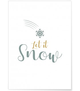 Affiche "Let it snow"