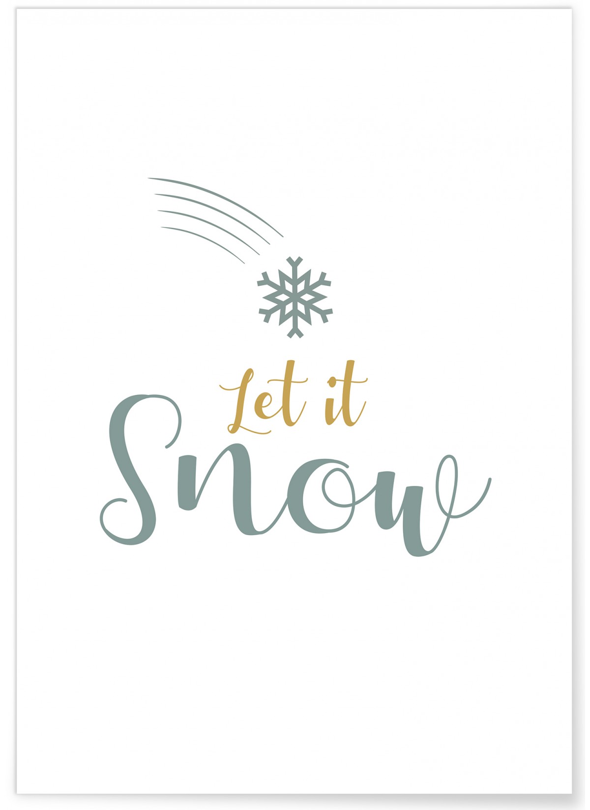 Affiche "Let it snow"