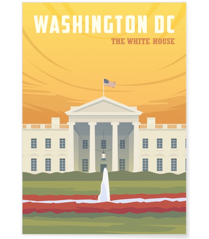 Affiche Washington : The White House